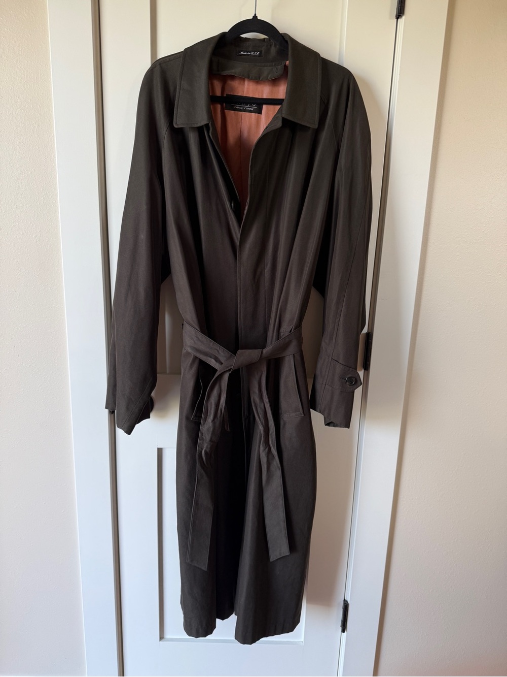 Sanyo Carol Cohen Trench Gray Satin Lining 2X/3X